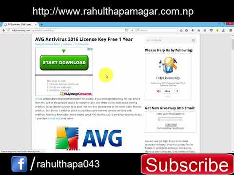 avg antivirus free license key